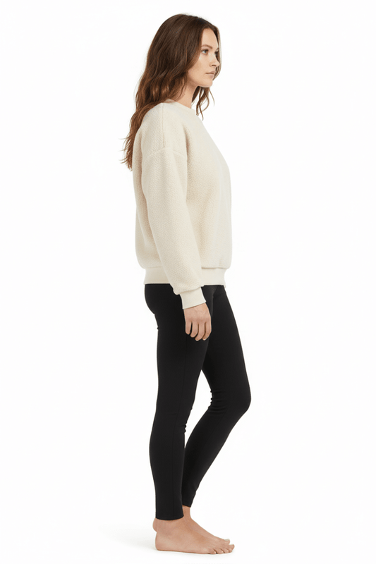 YAYA Teddy Pullover HEATHER GREY MELANGE