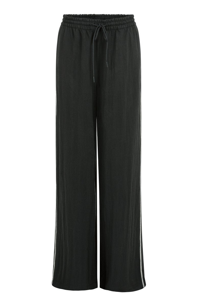 YAYA Woven wide leg trousers - L32 BLACK