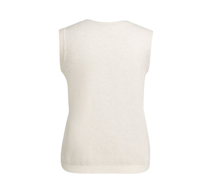 YAYA Strick-Spencer mit Knopfverschluss Creme
