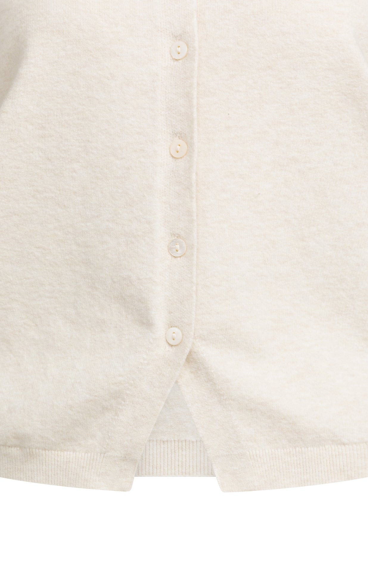 YAYA Strick-Spencer mit Knopfverschluss Creme