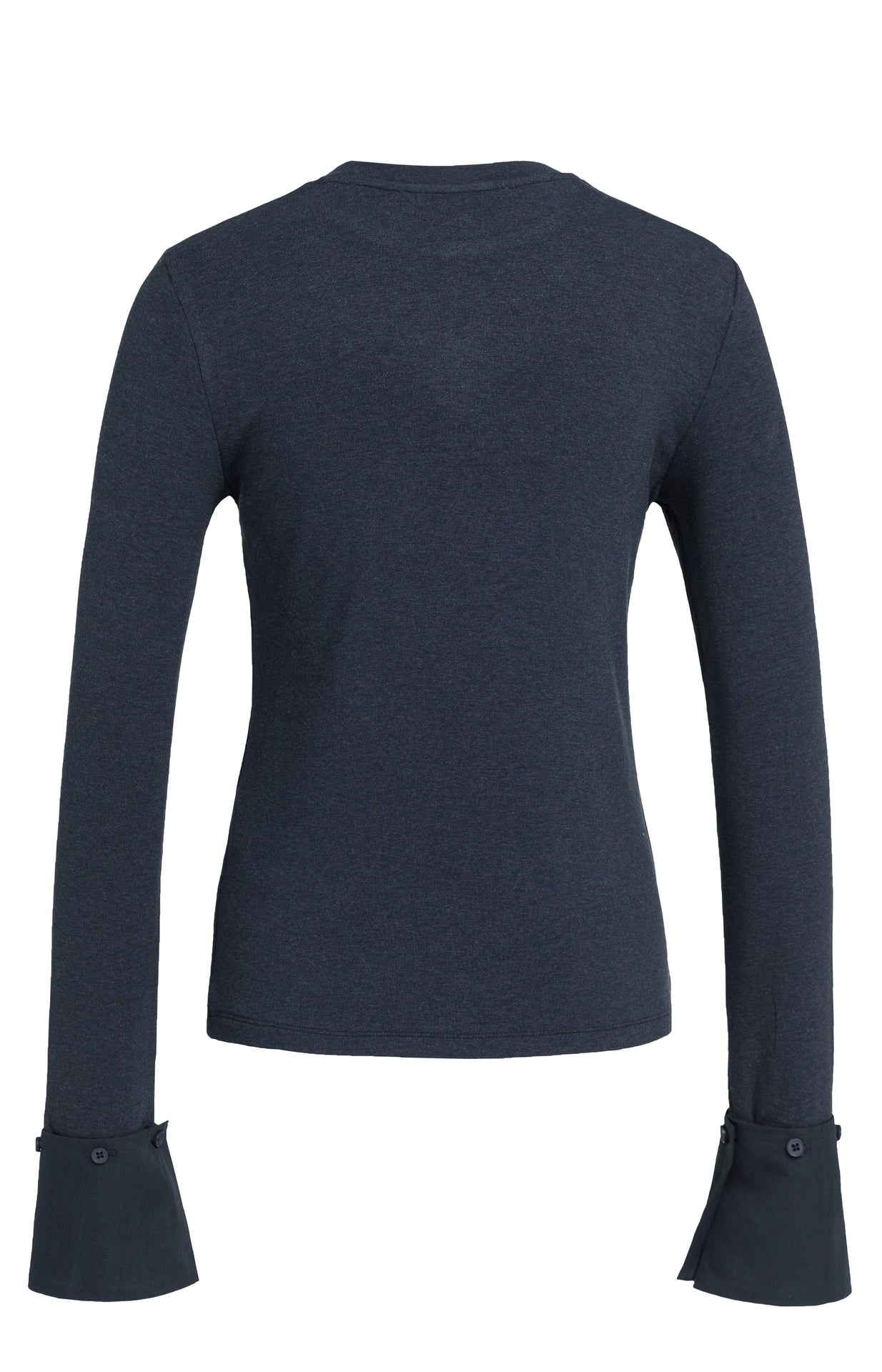 YAYA Jersey-Oberteil mit abnehmbaren Manschetten Odyssey Grau Melange