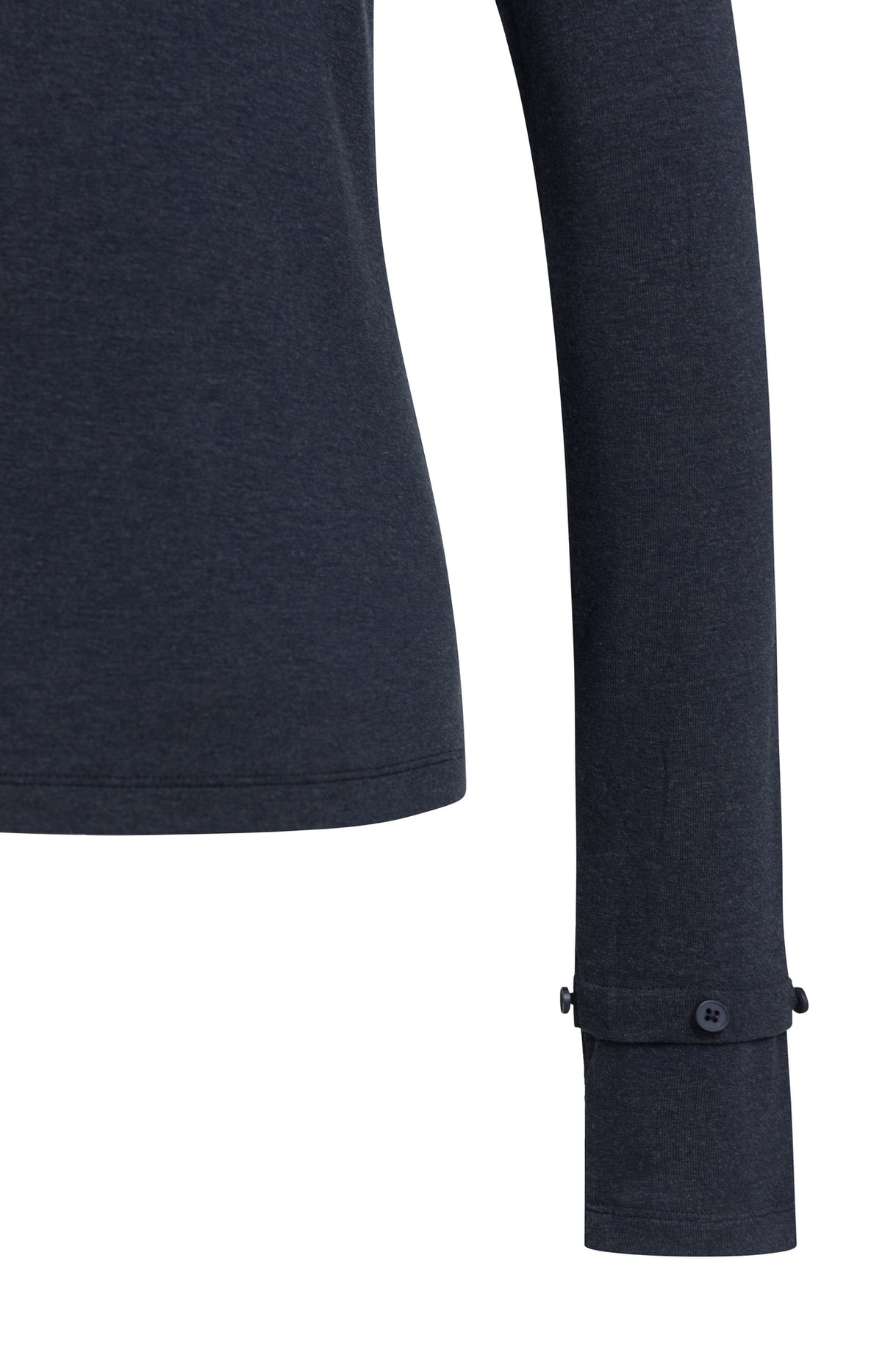 YAYA Jersey-Oberteil mit abnehmbaren Manschetten Odyssey Grau Melange