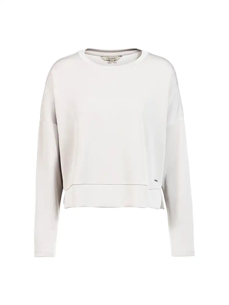 Herrlicher Jersey Pullover Sena Offwhite