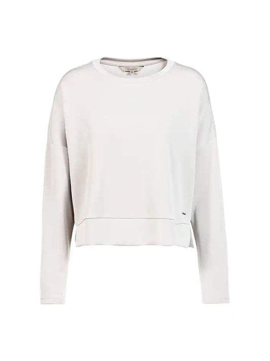 Herrlicher Jersey Pullover Sena Offwhite