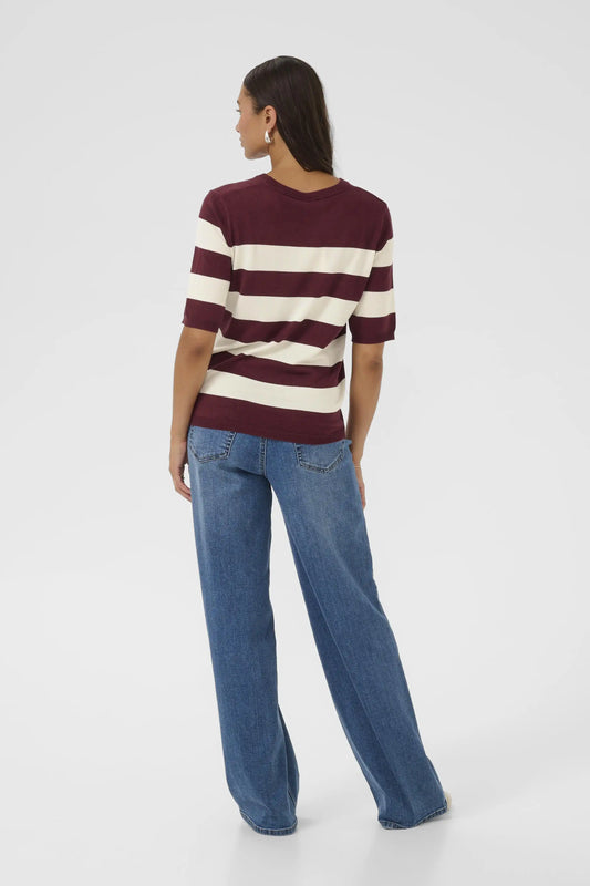 KAFFE Kurzarmpullover KAlizza in der Farbe Windsor/Turtledove