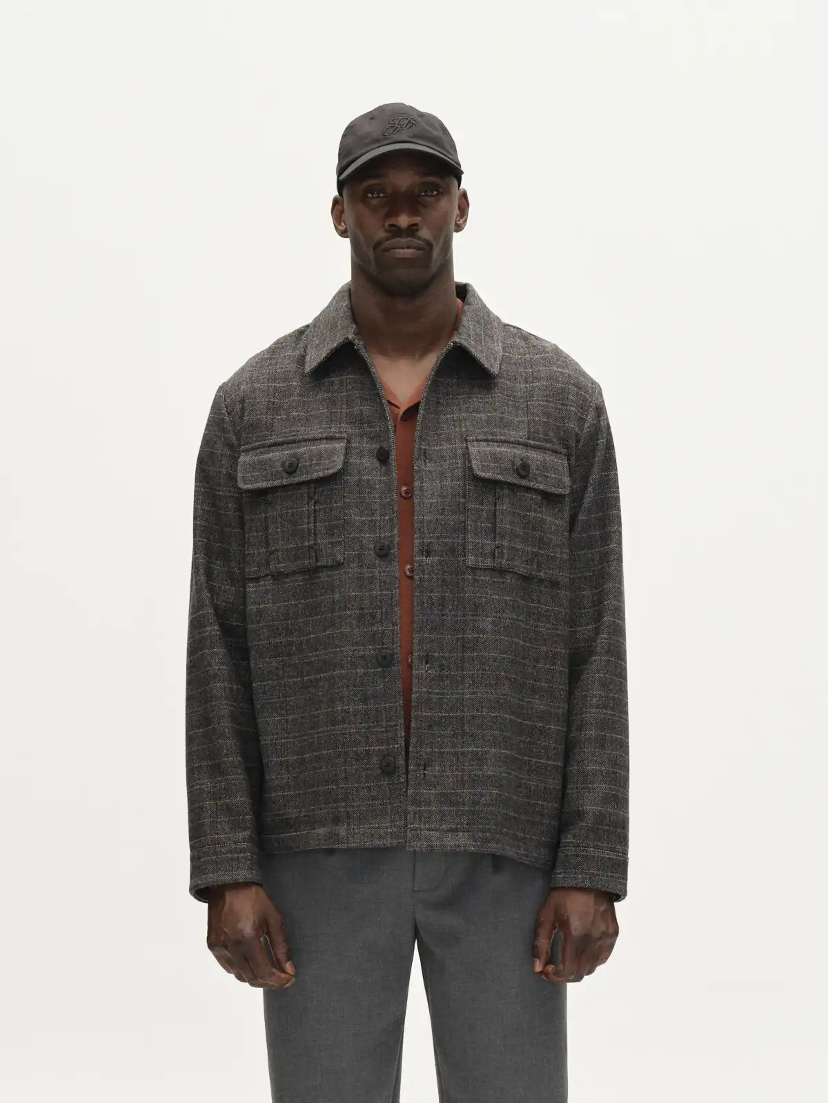 Gabba Hemdjacke Flap Tishi in der Farbe Brown Check