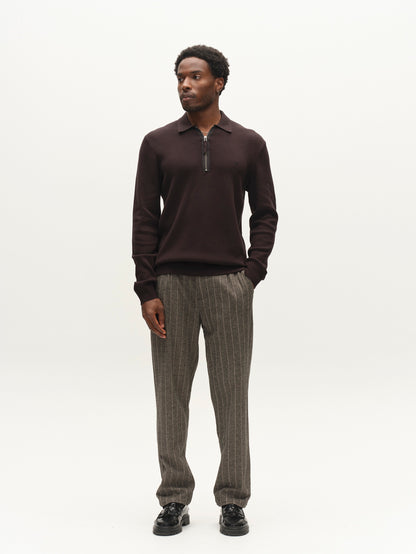 Gabba GABadriel Half Zip Lume LS Knit in der Farbe Meteorite