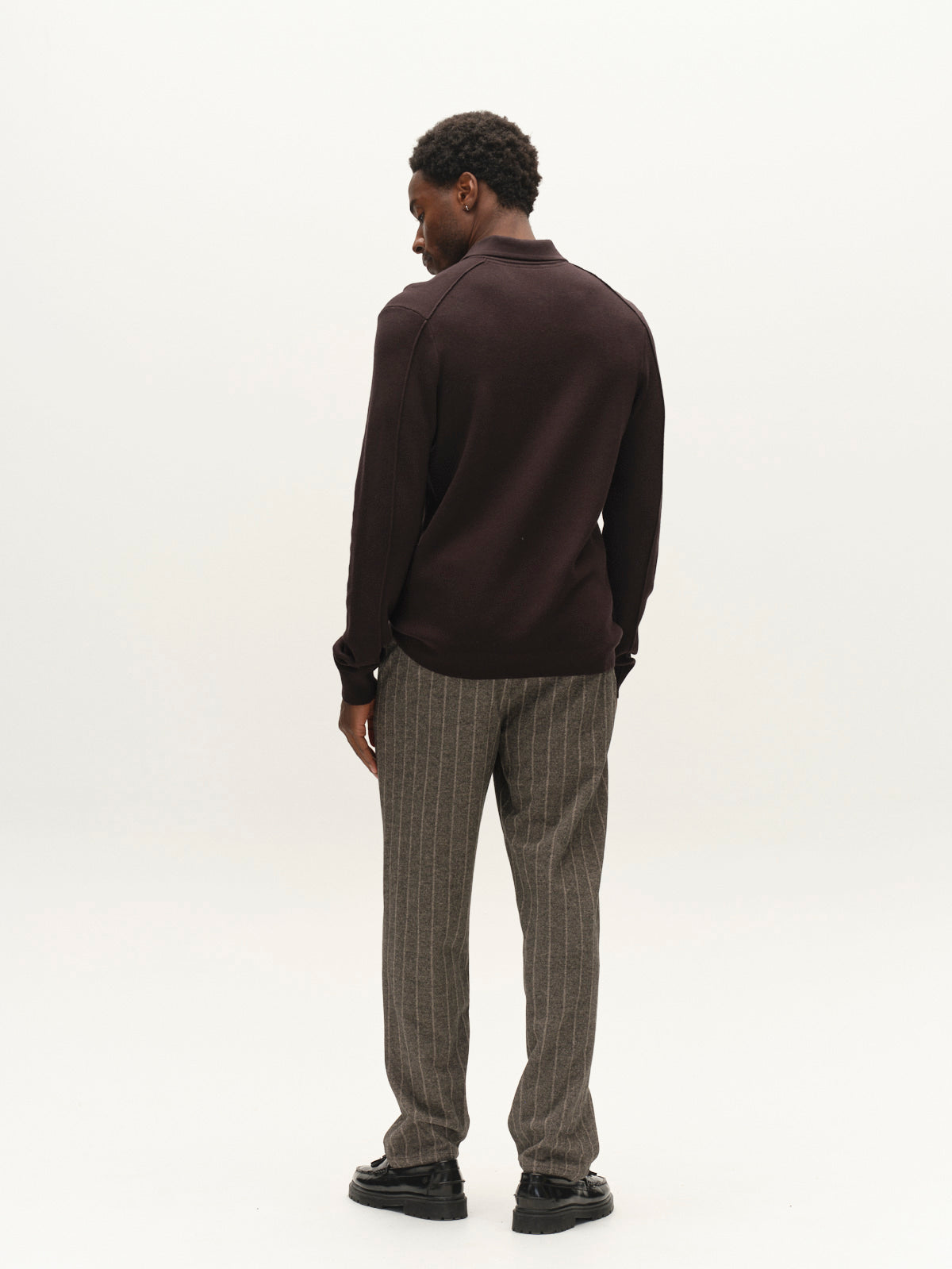 Gabba GABadriel Half Zip Lume LS Knit in der Farbe Meteorite
