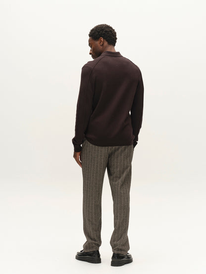 Gabba GABadriel Half Zip Lume LS Knit in der Farbe Meteorite