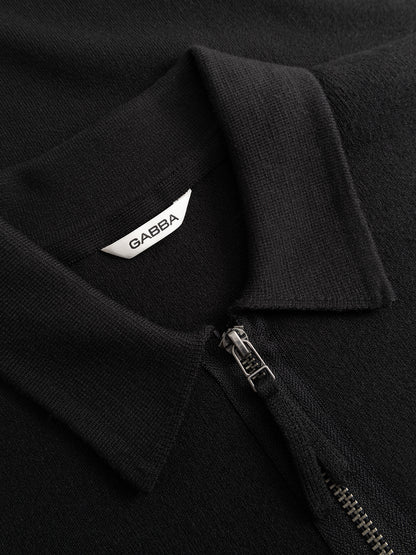 Gabba GABadriel Half Zip Lume LS Knit in der Farbe Meteorite