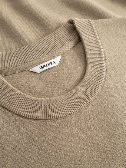 Gabba GABadriel O-Neck Lume LS Knit in der Farbe Sand Crocker