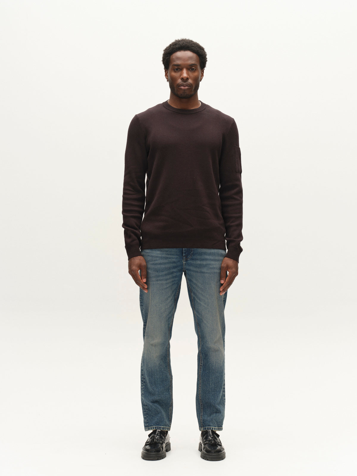 Gabba GABadriel O-Neck Lume LS Knit in der Farbe Meteorite