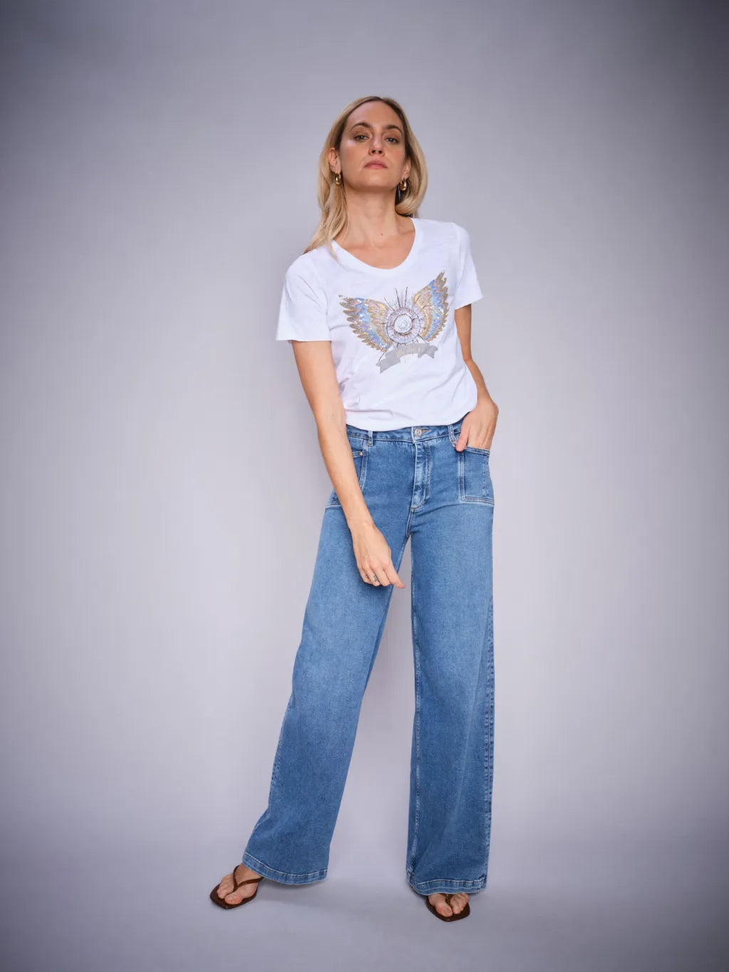Mos Mosh Damen T-Shirt MMGethi White