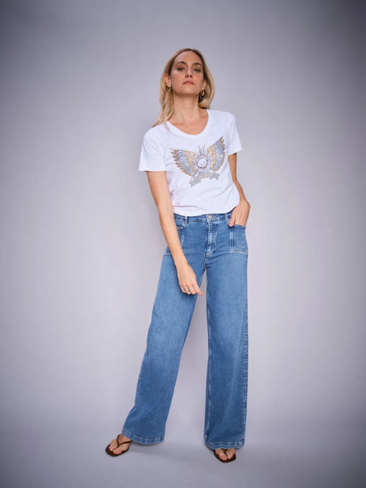 Mos Mosh Damen T-Shirt MMGethi White