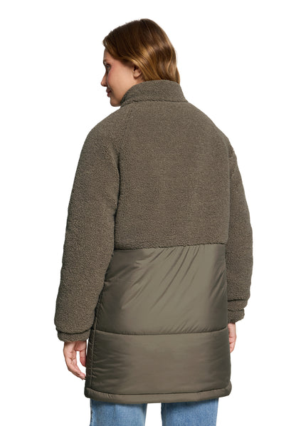 Cartoon Jacke Watte Bambus – Model hinten