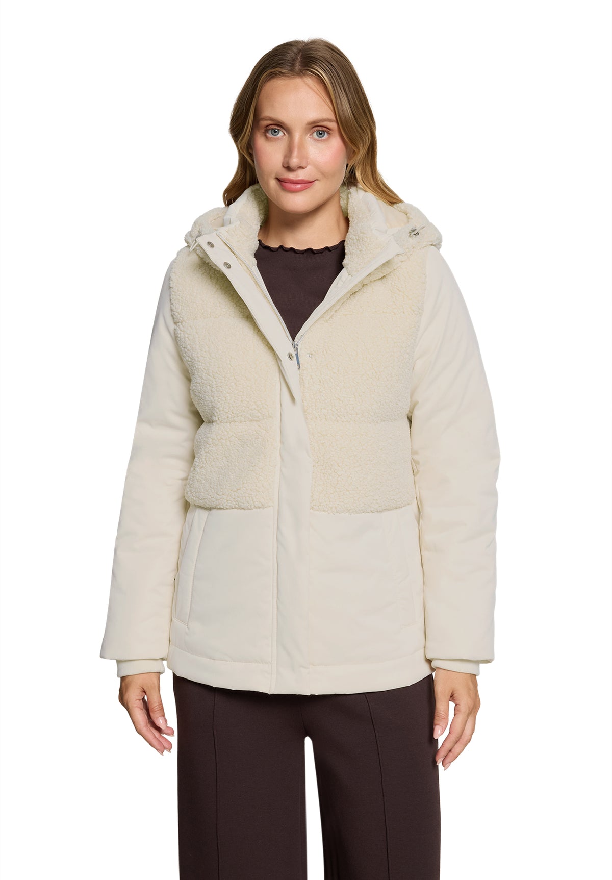 Cartoon Jacke Watte Brazilian Sand – Model vorne