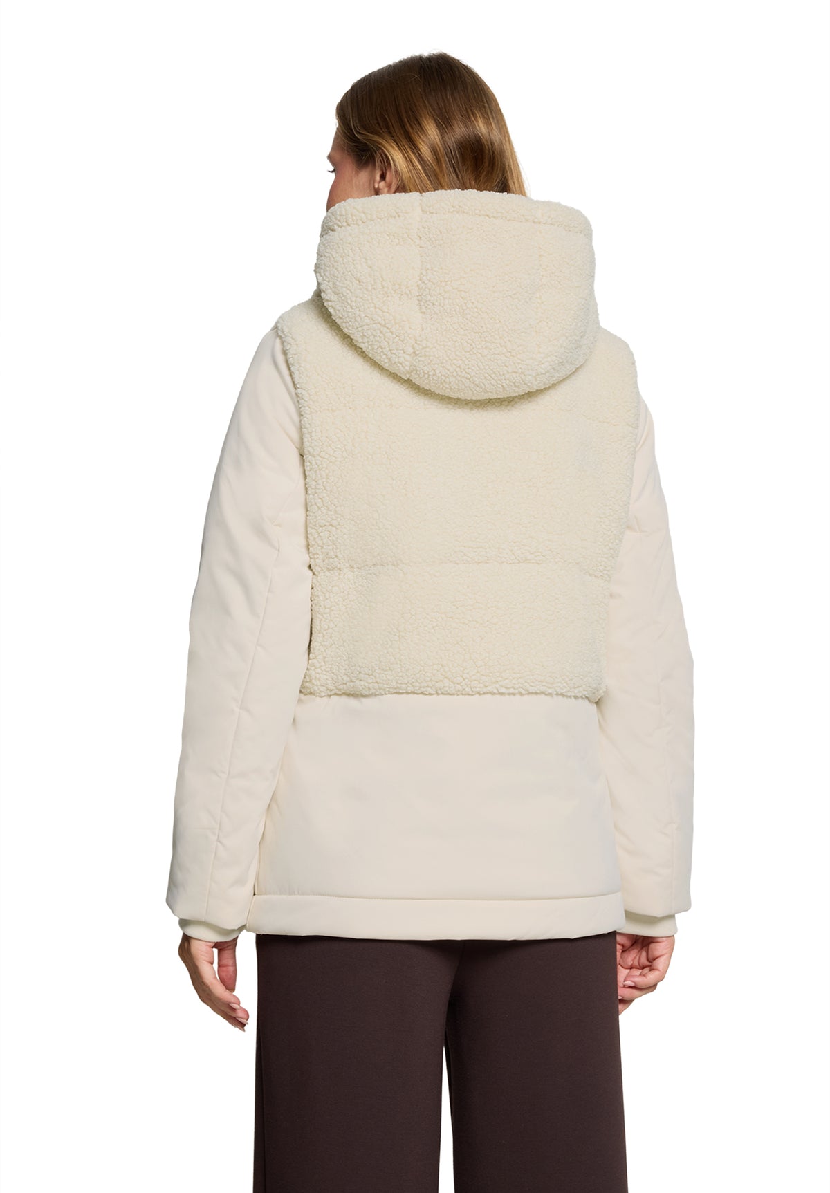 Cartoon Jacke Watte Brazilian Sand – Model hinten