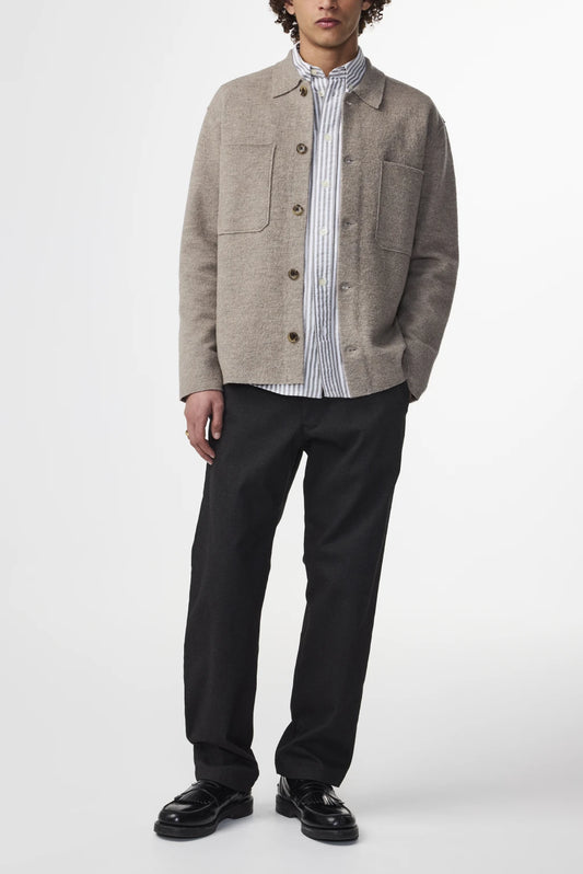 NN07 Hemdjacke Jonas in der Farbe Khaki Beige