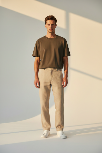 NN07 Adam T-shirt 3209 Mable Husk Regular
