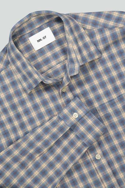NN.07 Hemd Deon in der Farbe Blue Check