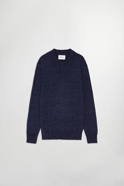 NN. 07 Poloshirt Emerson in der Farbe Marineblau