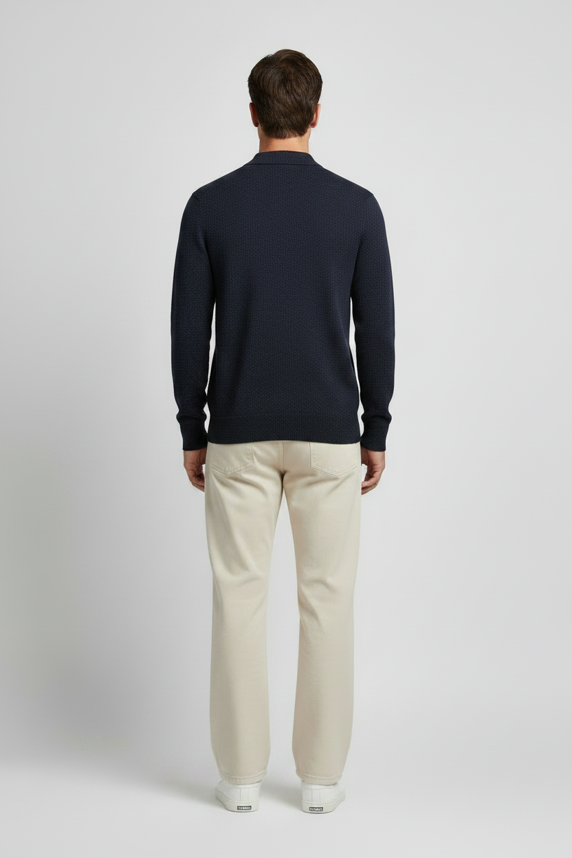 NN. 07 Poloshirt Emerson in der Farbe Marineblau