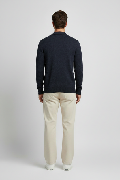 NN. 07 Poloshirt Emerson in der Farbe Marineblau