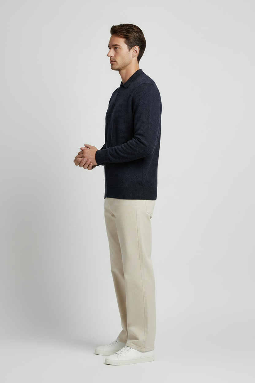 NN. 07 Poloshirt Emerson in der Farbe Marineblau