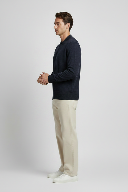 NN. 07 Poloshirt Emerson in der Farbe Marineblau