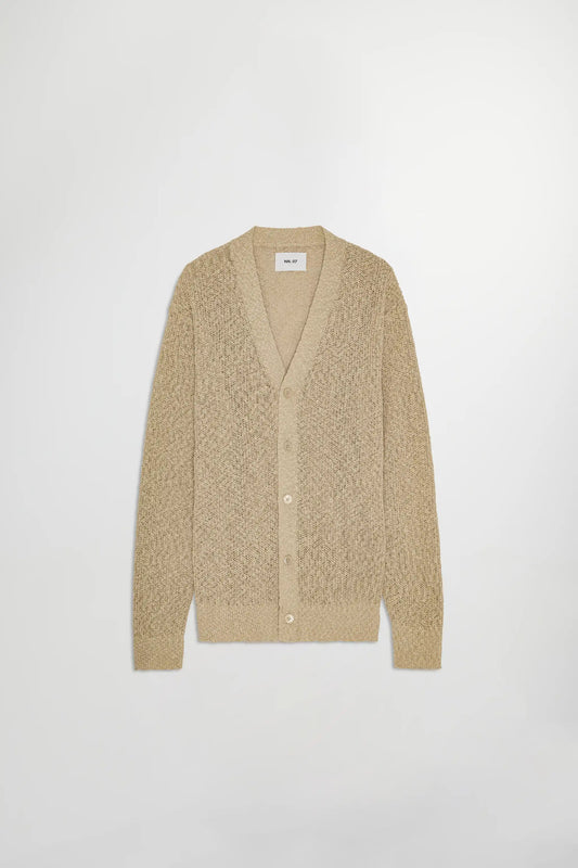 NN.07 Cardigan Dwayne Weisser Pfeffer