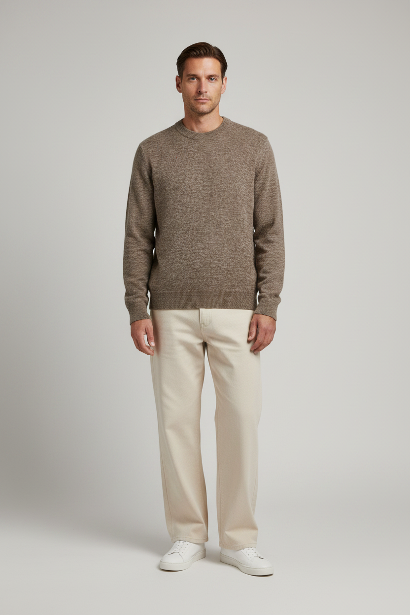 NN. 07 Pullover Gavin Crew in der Farbe Desert Clay