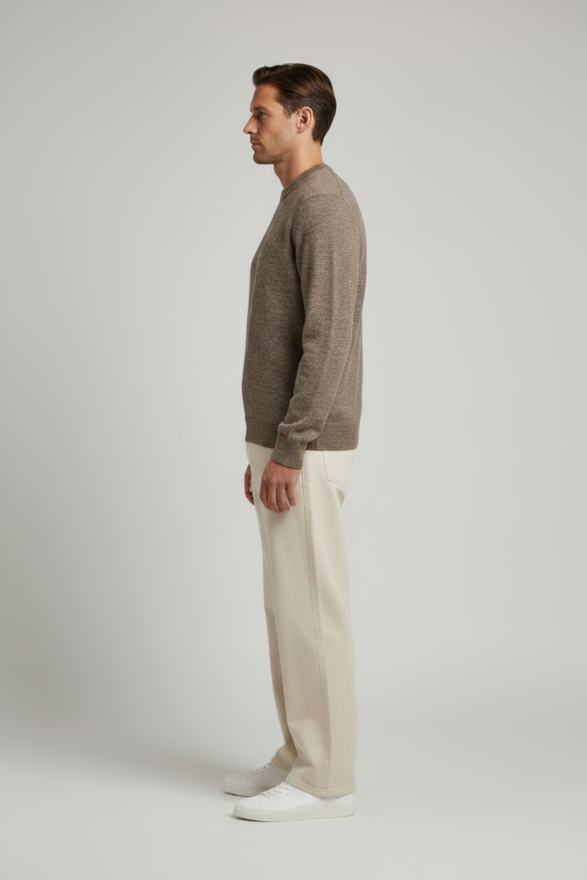 NN. 07 Pullover Gavin Crew in der Farbe Desert Clay