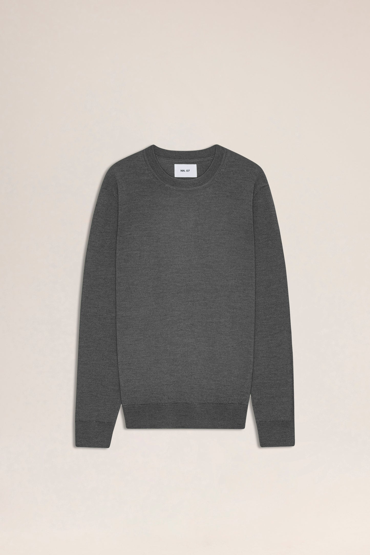 NN. 07 Pullover Ted in der Farbe Dunkelgrau Meliert