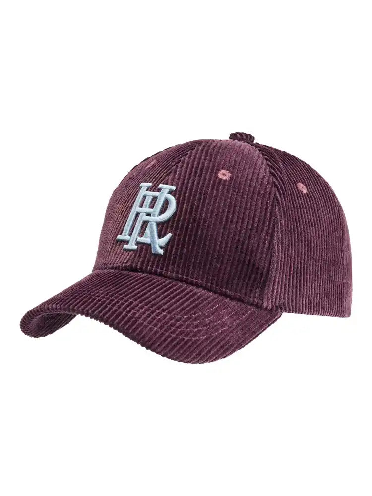 Herrlicher Lenny Cord Baseball Cap Dark Bordeaux