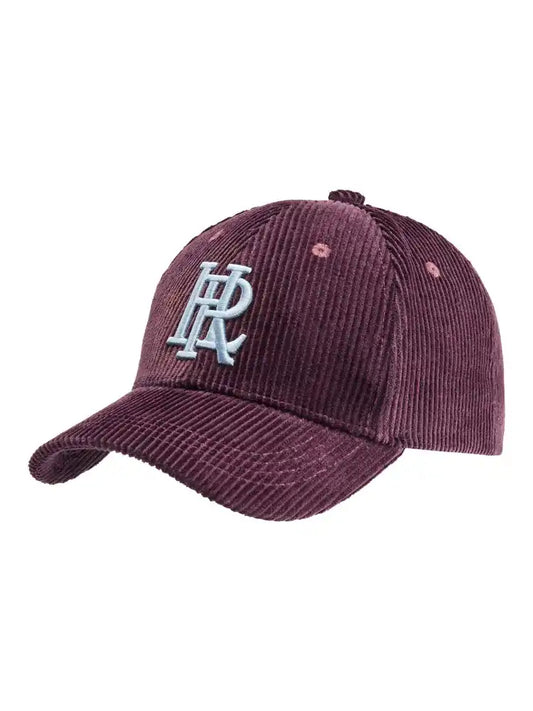 Herrlicher Lenny Cord Baseball Cap Dark Bordeaux