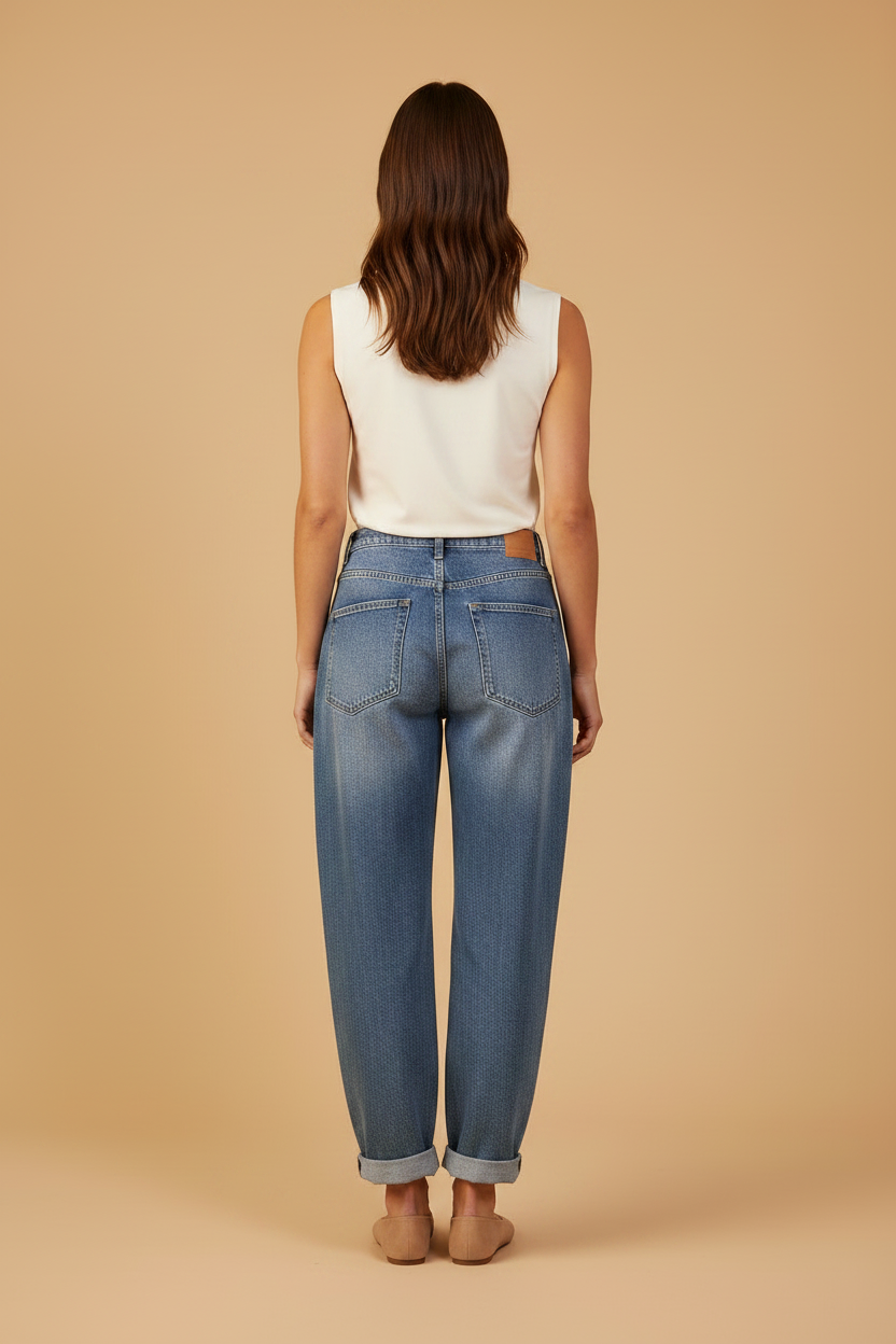 Herrlicher Meryll Organic Denim Stretch Jeans Navy – Damen Jeans Dunkelblau