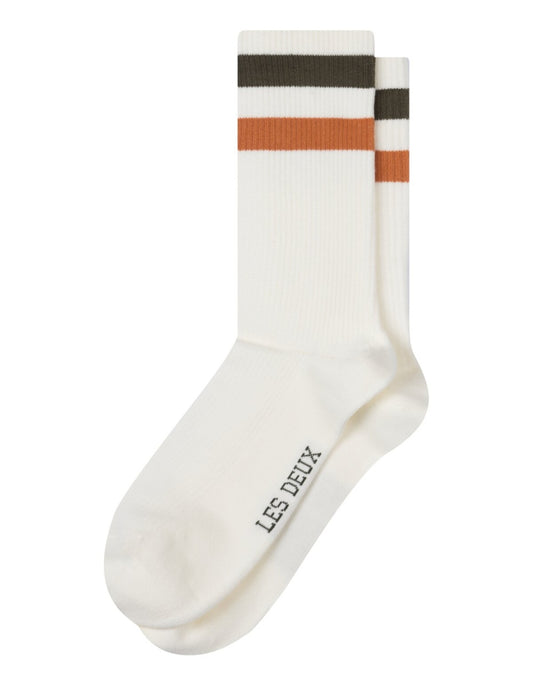 Les Deux Socken Woods Rib Stripe