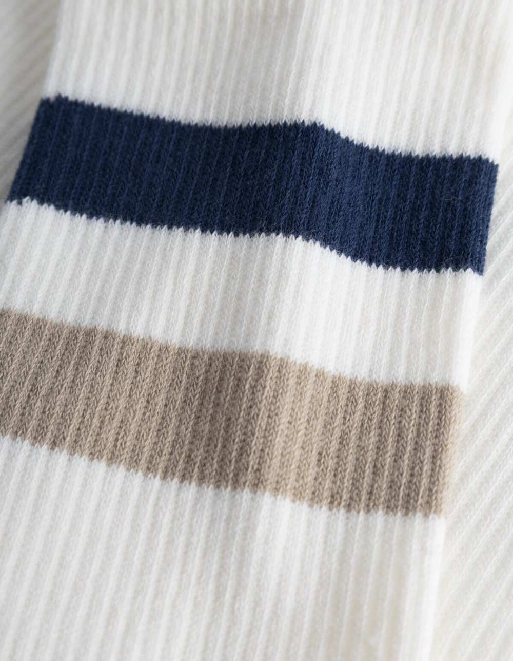 Les Deux Socken Woods Rib Stripe