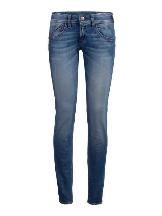 Herrlicher Jeans Gila Slim Organic Denim in der Farbe Blue Sea NOS