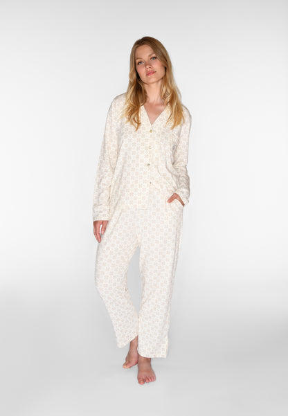 CCDK Charlot Crop Pants Cement AOP