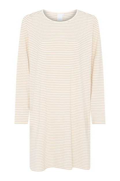 CCDK Bea L/S Dress Cement Stripe