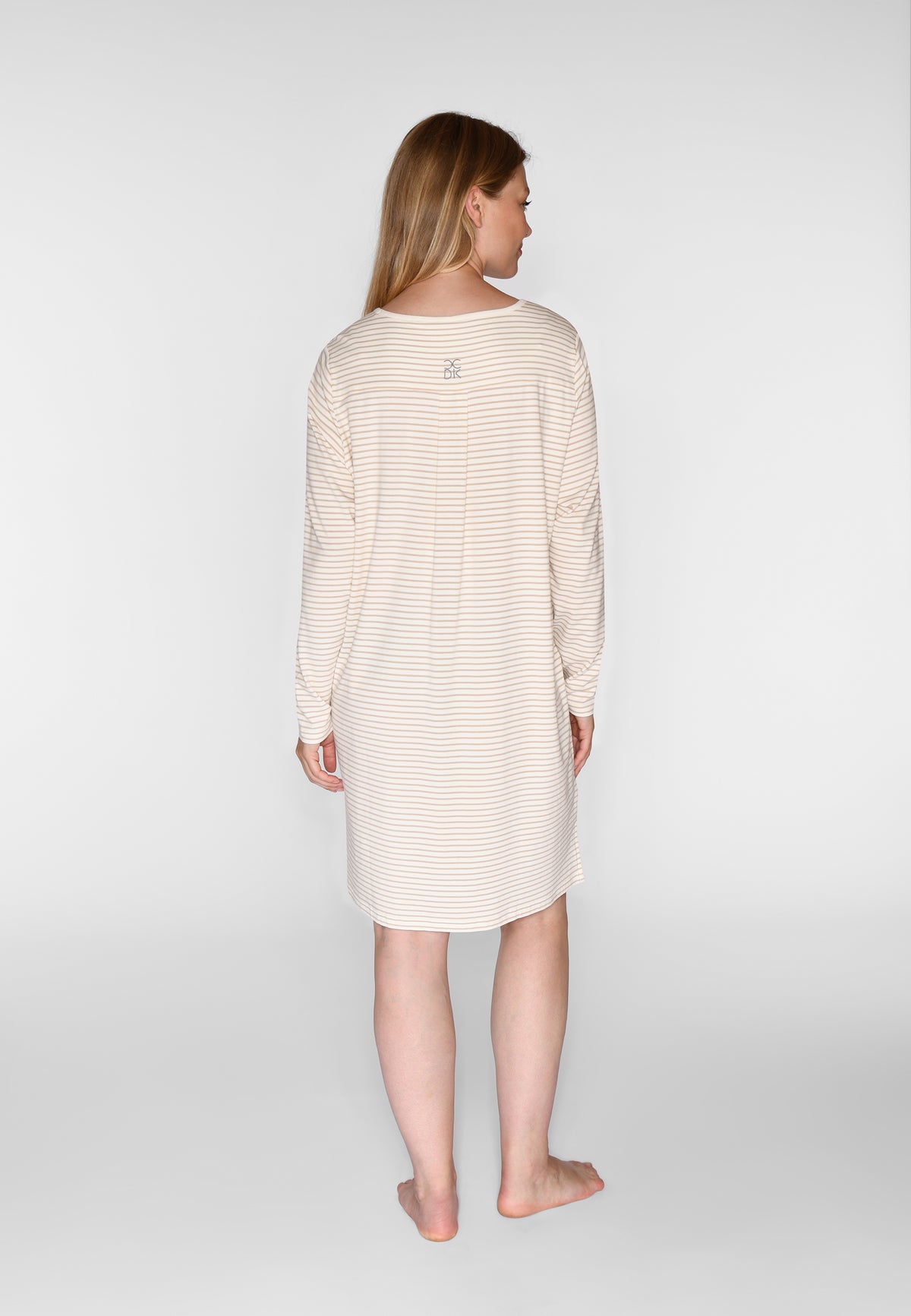 CCDK Bea L/S Dress Cement Stripe