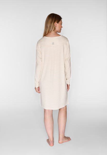 CCDK Bea L/S Dress Cement Stripe
