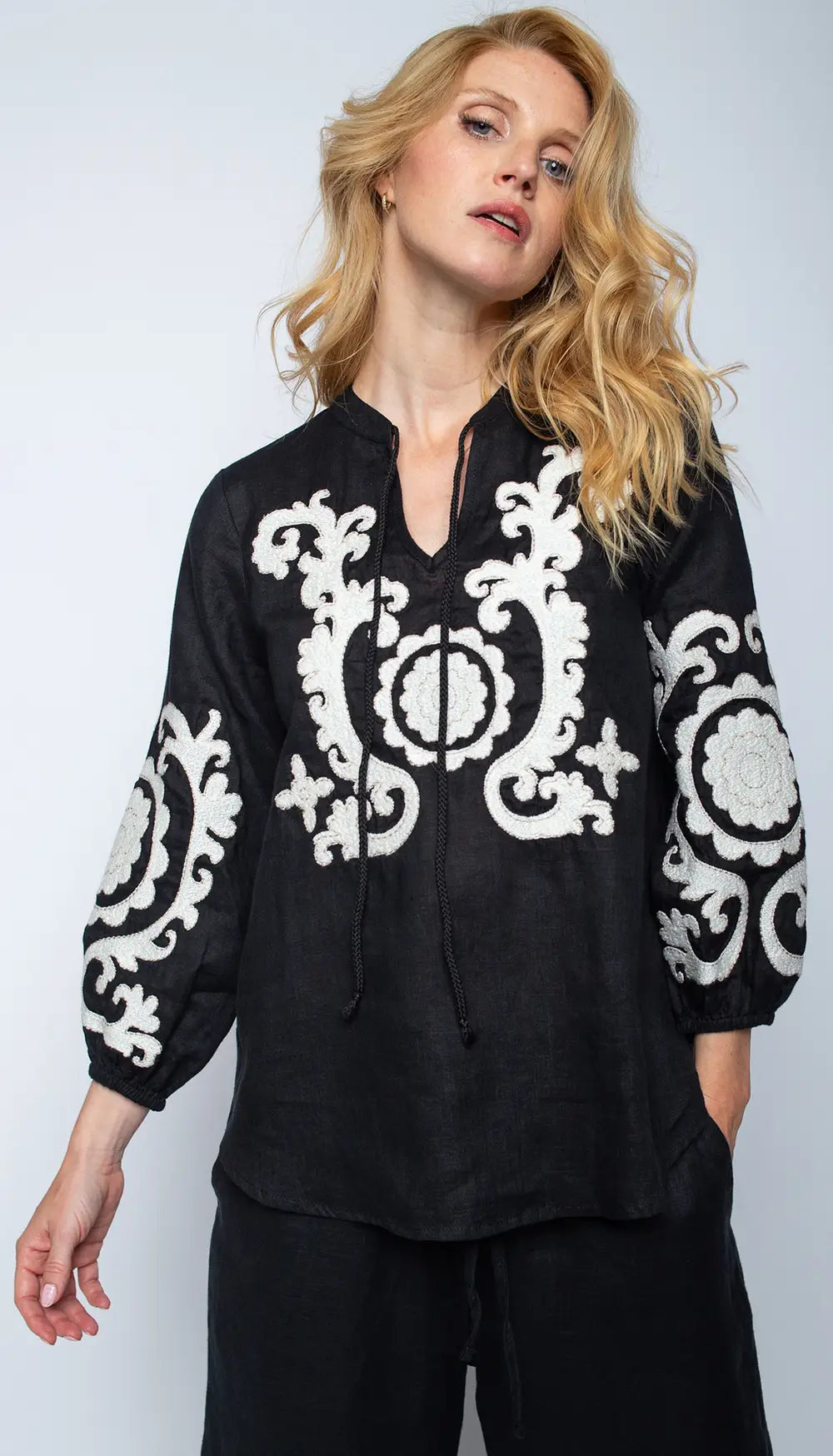 Emily Van Den Bergh Bluse Black