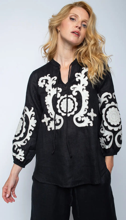 Emily Van Den Bergh Bluse Black