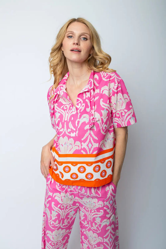 Emily Van Den Bergh Boxy Shirtbluse Pink