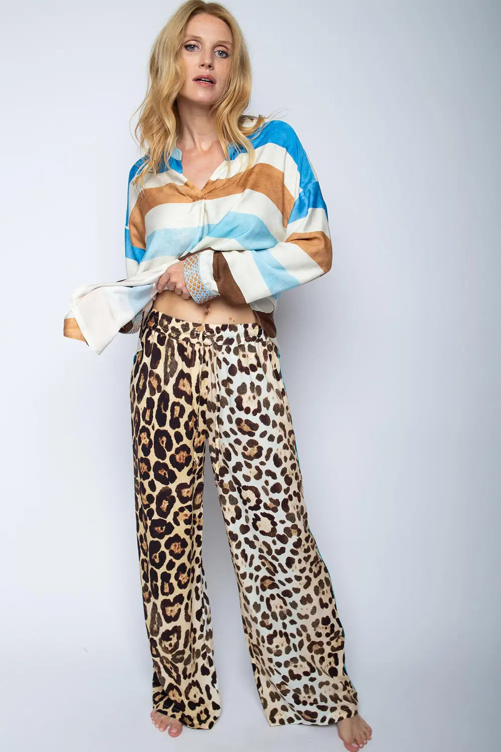 Emily Van Den Bergh Hose Leopardenmuster