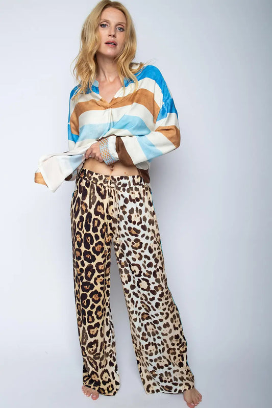 Emily Van Den Bergh Hose Leopardenmuster