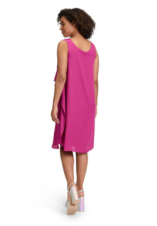 Cartoon Chiffonkleid Festival Fuchsia