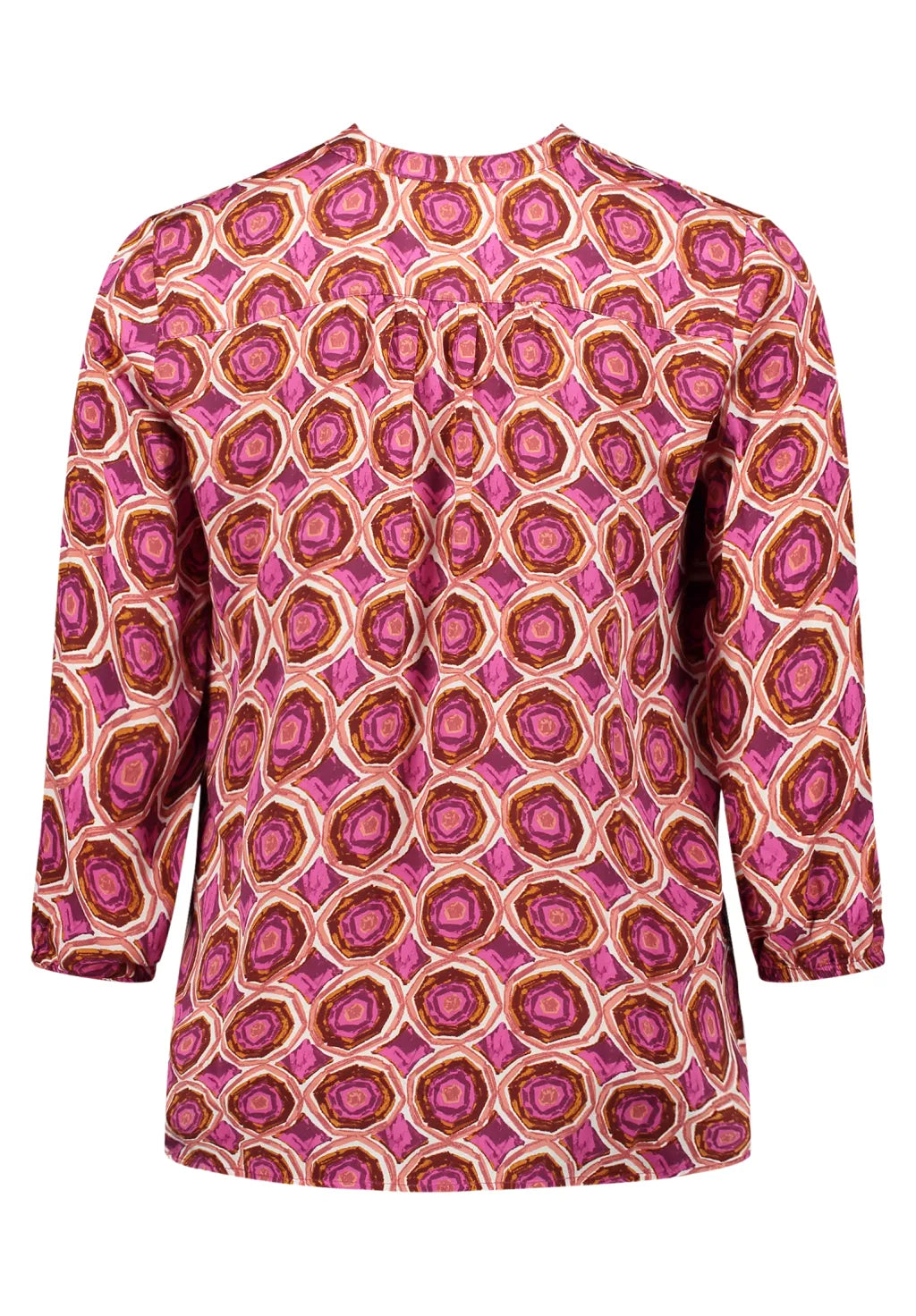 Cartoon Blusenshirt Weiß/Violett